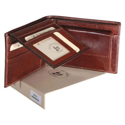 מתנה יוקרתית – ארנק איטלקי גדול עור ברידג’ מקורי דגם לנון