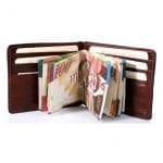 מני קליפ עור איטלקי עם שטרות וכרטיסים