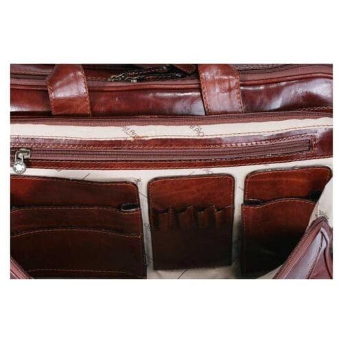 ⁦תיק גדול לגברים מעור 2095 Old Angler Italy⁩ – תמונה ⁦7⁩