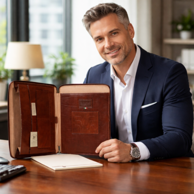 תיק מסמכים מעור איטלקי לגבר 594 Old Angler Italy – תיק מנהלים יוקרתי