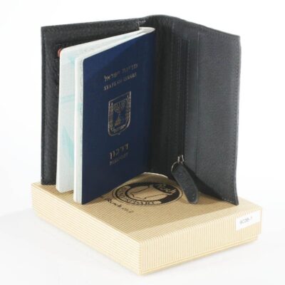 כיסוי מעוצב לדרכון, פספורט מעור אמיתי ואיכותי תוצרת איטליה,מתאים לכל סוגי הדרכונים דגם 90361