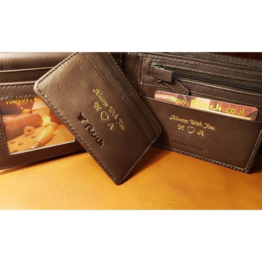 Engraing on wallet