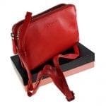 תיק צד קטן מעור אדום רודי