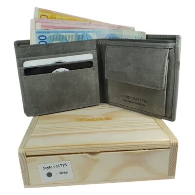 ארנק עור חום לגבר