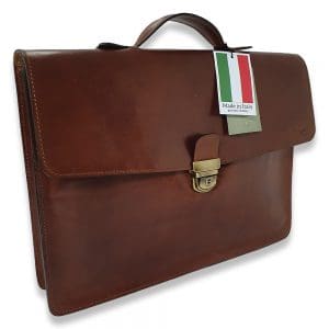 תיק דק מעור לגבר Old Angler Italy דגם 4075