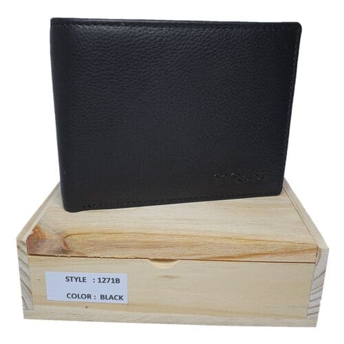 ⁦ארנק גדול לגבר 3537 Rudi Original RFID ארנק עם הטבעה ללא צבע⁩ – תמונה ⁦7⁩
