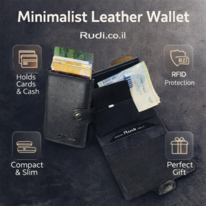 Minimalist Leather Wallet – Slim RFID Card Holder