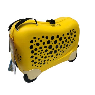 מזוודה לילדים לרכיבה צהוב
