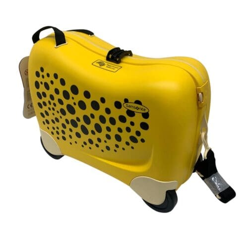 ⁦מזוודה לילדים לרכיבה צהוב Samsonite Dream Rider CHEETAH ck826001⁩ – תמונה ⁦4⁩