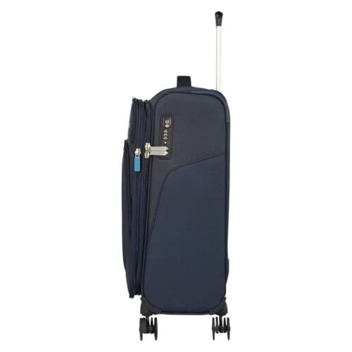 ⁦טרולי 20" American Tourister Summerfunk כחול כהה (חברת הבת של סמסונייט) 78g41003 טרולי מומלץ⁩ – תמונה ⁦4⁩