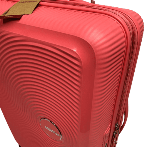 ⁦מזוודה קשיחה גדולה American Tourister Soundbox Sun Kissed Coral 78cm/"28⁩ – תמונה ⁦4⁩