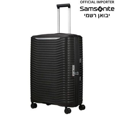 טרולי סמסונייט Upscape 55cm שחור - מזוודת קבינה קלה ומתרחבת (KJ109001)
