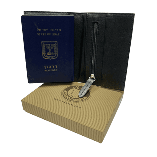 ⁦נרתיק מעור לדרכון 100% עור אמיתי איטלקי 633248⁩ – תמונה ⁦3⁩