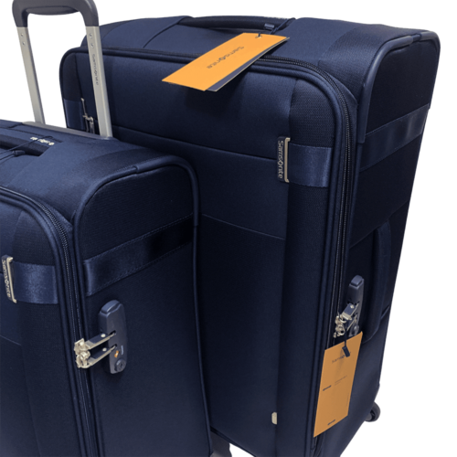 ⁦זוג מזוודות סמסונייט בינונית + קטנה Samsonite Citybeat כחול⁩ – תמונה ⁦4⁩