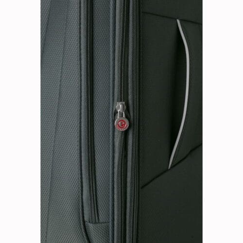 ⁦מזוודת טרולי סוויס בד SWISS LUGANO (20") צבע זית⁩ – תמונה ⁦5⁩