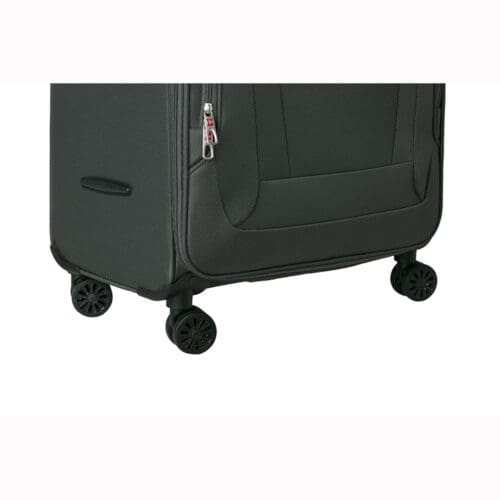 ⁦מזוודת טרולי סוויס בד SWISS LUGANO (20") צבע זית⁩ – תמונה ⁦4⁩