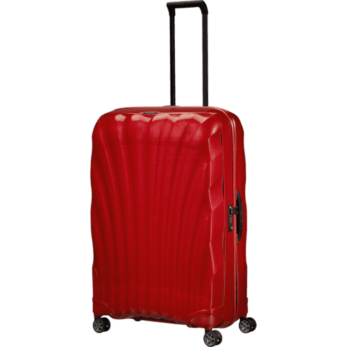 ⁦מזוודה גדולה סמסונייט הטובה בעולם Samsonite C-lite 81cm (30 אינצ') Chili Red cs210005⁩ – תמונה ⁦3⁩