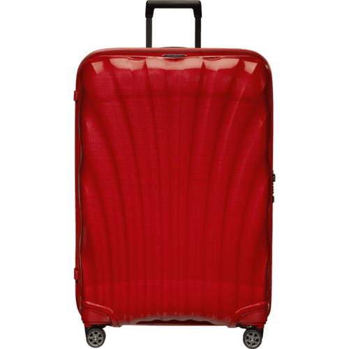 ⁦מזוודה גדולה סמסונייט הטובה בעולם Samsonite C-lite 81cm (30 אינצ') Chili Red cs210005⁩ – תמונה ⁦5⁩