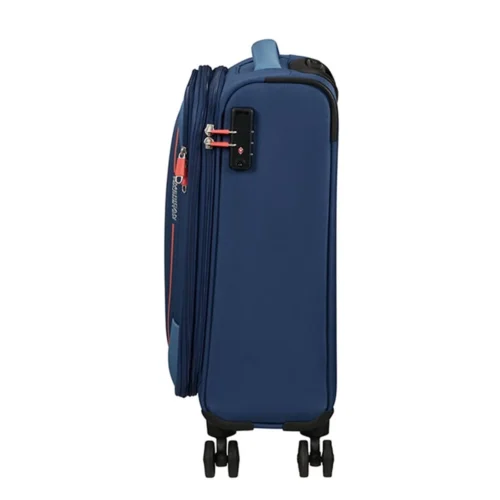 ⁦מזוודה טרולי למטוס American Tourister Pulsonic (חברת הבת של סמסונייט) 55cm md641001⁩ – תמונה ⁦5⁩