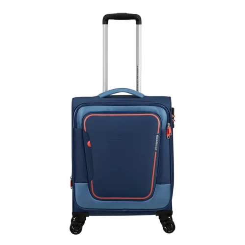 ⁦מזוודה טרולי למטוס American Tourister Pulsonic (חברת הבת של סמסונייט) 55cm md641001⁩ – תמונה ⁦11⁩