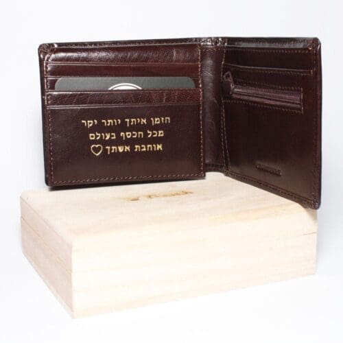 ארנק לגבר - דגם פיטר כולל הטבעה קבועה 47589