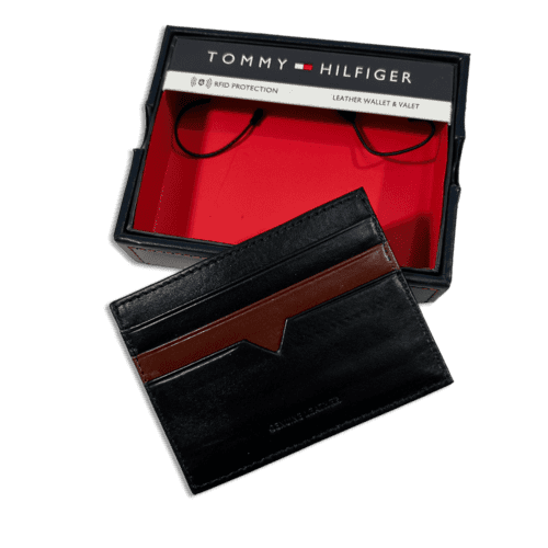 ⁦TOMMY HILFIGER ארנק לכרטיסי אשראי מעור - 100% אורגינל⁩ – תמונה ⁦7⁩