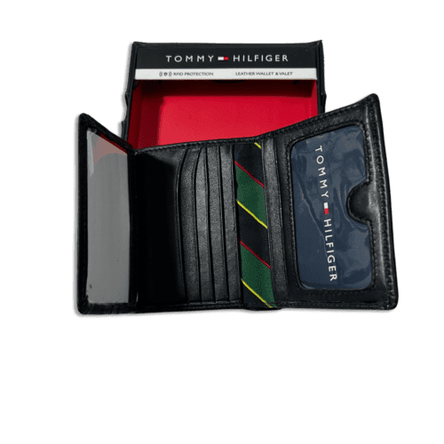 ⁦TOMMY HILFIGER ארנק לגבר מעור - 100% אורגינל⁩ – תמונה ⁦6⁩
