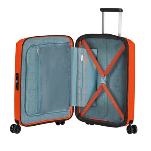 ⁦American Tourister Aerostep - טרולי אמריקן טוריסטר כתום md896001⁩ – תמונה ⁦8⁩