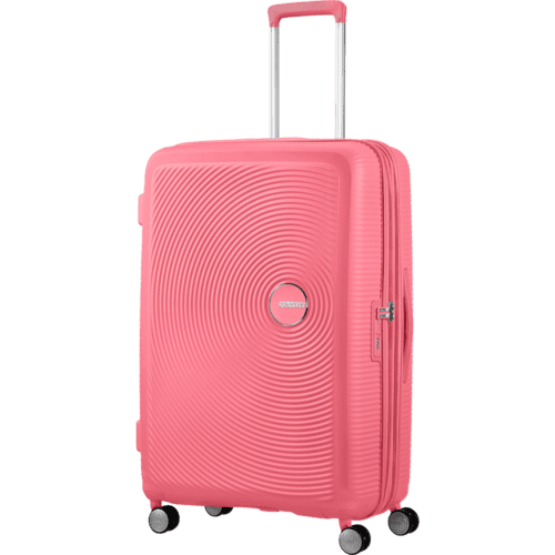 ⁦מזוודה קשיחה גדולה  78cm/"28 American Tourister Soundbox kissed coral 32G00003⁩ – תמונה ⁦3⁩