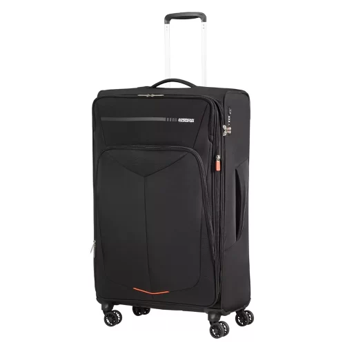 ⁦סט מזוודות מומלץ 29" + 20" American Tourister Summerfunk שחור (חברת הבת של סמסונייט)⁩ – תמונה ⁦9⁩