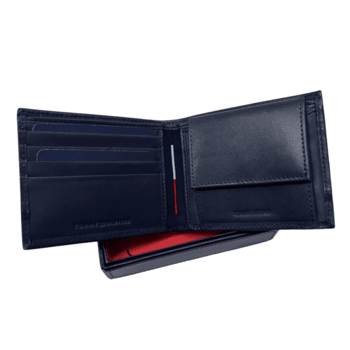 ⁦TOMMY HILFIGER ארנק לגברים מעור - 100% אורגינל⁩ – תמונה ⁦3⁩