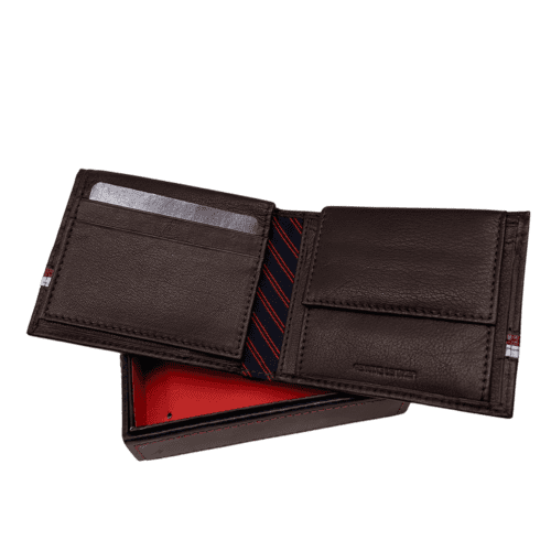 ⁦TOMMY HILFIGER ארנק לגברים מעור - 100% אורגינל⁩ – תמונה ⁦3⁩