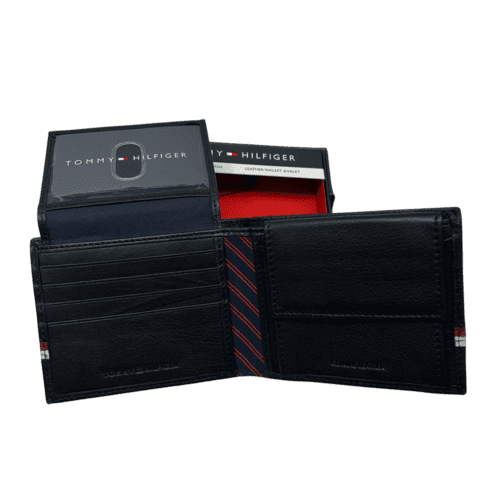 ⁦TOMMY HILFIGER ארנק לגברים מעור - 100% אורגינל⁩ – תמונה ⁦4⁩