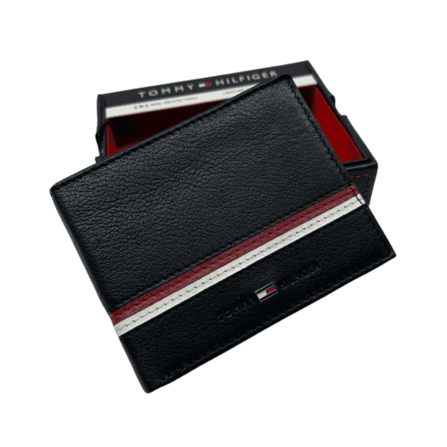 ⁦TOMMY HILFIGER ארנק לגברים מעור - 100% אורגינל⁩ – תמונה ⁦8⁩