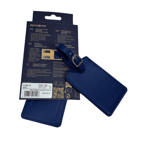 ⁦זוג תגי שם סמסונייט למזוודה Samsonite co111051⁩ – תמונה ⁦5⁩
