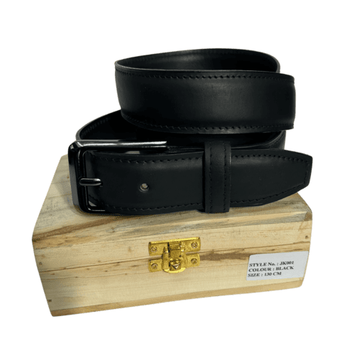 Leather belt for men