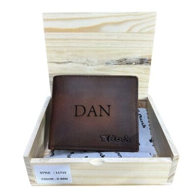 Engraving Leather Wallet