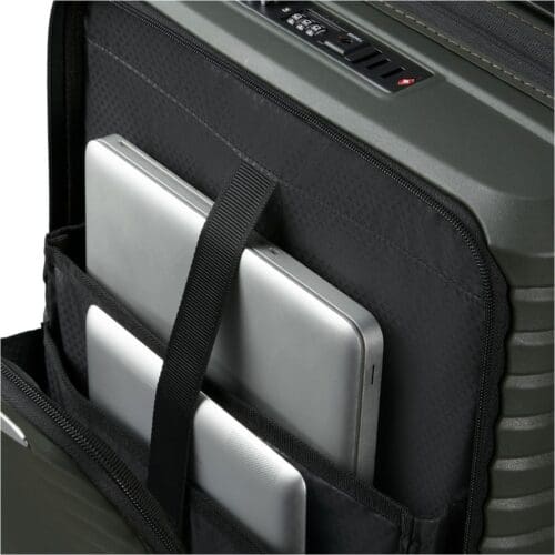 ⁦טרולי עסקים SAMSONITE UPSCAPE 55cm/20 KJ114007 ירוק זית⁩ – תמונה ⁦8⁩