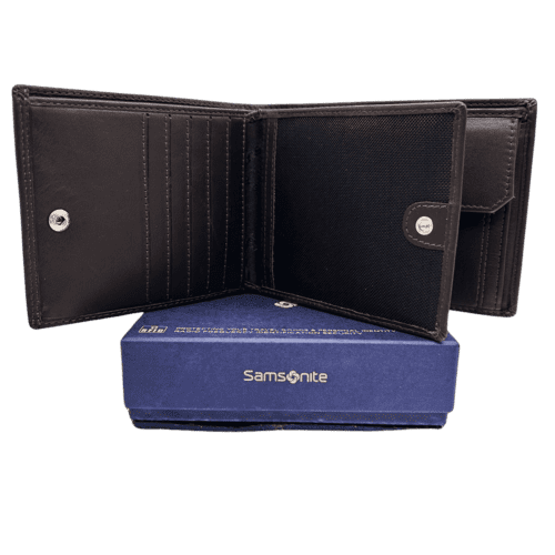 ⁦ארנק גדול חריטה  CT843013 SAMSONITE ATTACK 2 חום 135052⁩ – תמונה ⁦8⁩