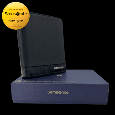 ארנק עור גדול חריטה SAMSONITE