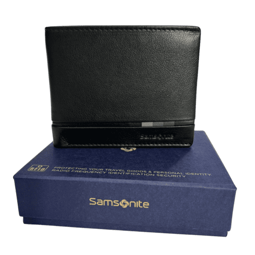 ⁦ארנק עור קטן עם חריטה SAMSONITE FLAGGED 2 KM709001⁩ – תמונה ⁦3⁩