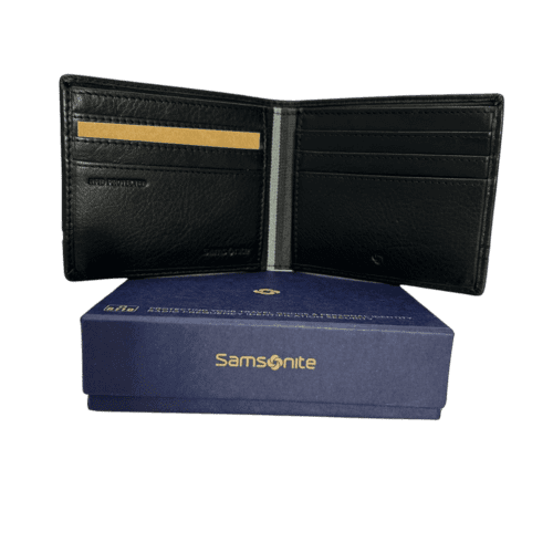 ⁦ארנק עור קטן עם חריטה SAMSONITE FLAGGED 2 KM709001⁩ – תמונה ⁦4⁩