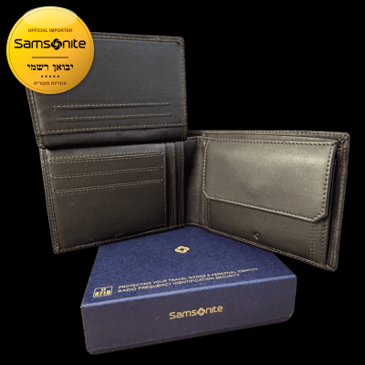 ארנק גברים סמסונייט עם חריטה