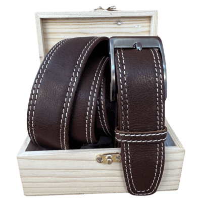 חגורת עור איטלקי לגברים – RUDI