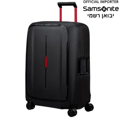 מזוודה בינונית סמסונייט Essens 69cm בצבע גרפיט - עשויה מחומרים ממוחזרים (KM018002)