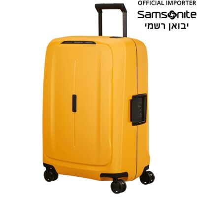 מזוודה בינונית סמסונייט Essens 69cm בצבע חרדל - עשויה חומרים ממוחזרים (KM036002)