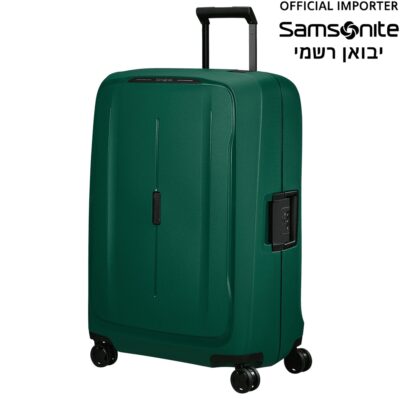מזוודה גדולה מומלצת Samsonite Essens 75cm ירוק אלפיני - קשיחה ועמידה (KM014003)