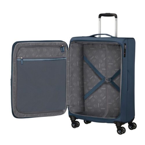 ⁦מזוודה רכה 25 אינץ' מבית American Tourister - קלילה, עמידה ומושלמת לכל נסיעה! MH631002⁩ – תמונה ⁦4⁩