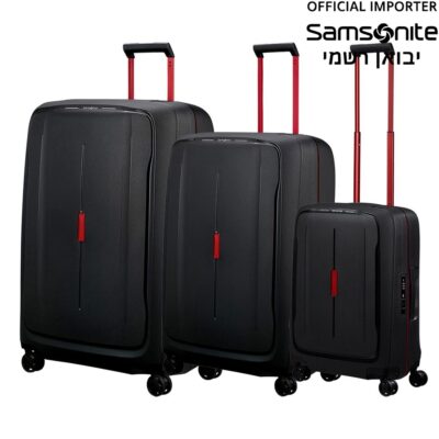 סט 3 מזוודות סמסונייט Essens בגדלים 20, 25 ו-30 אינץ' - קשיחות וקלות