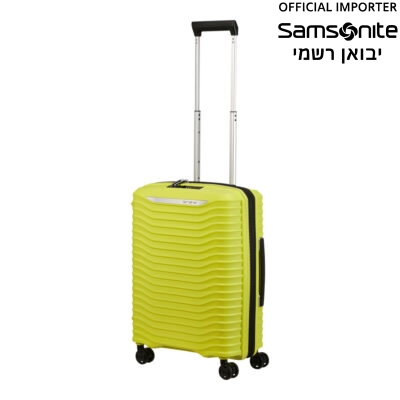מזוודת עלייה למטוס סמסונייט Upscape 55cm בצבע ליים - קלת משקל ומתרחבת (KJ174001)